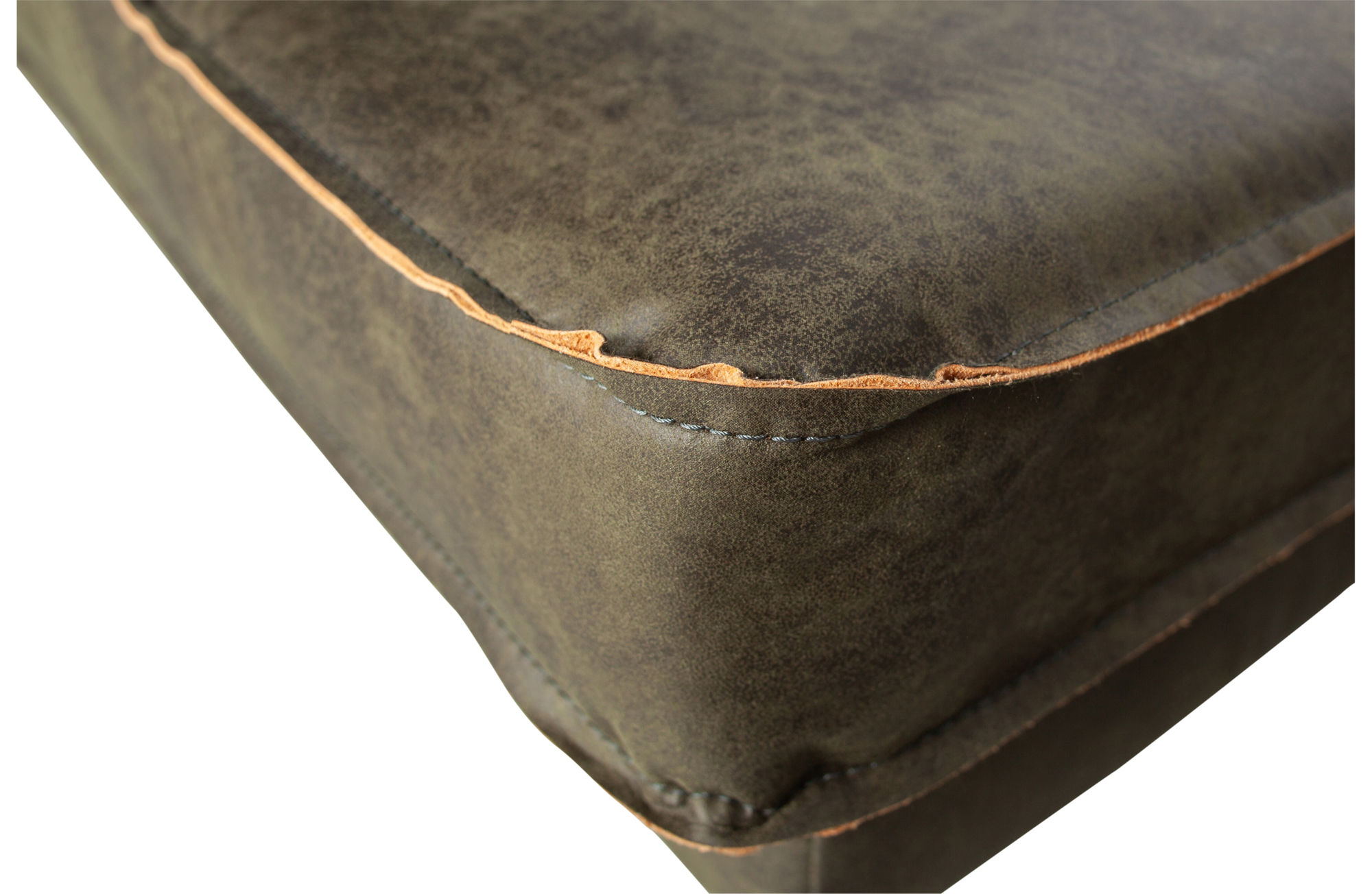 BePureHome daybed Rodeo lederlook Rodeo Daybed Lederlook Rechts - Army