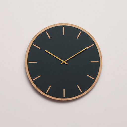 Hemverk Oak Vægur, Conifer Oak/Gold, Ø28 cm