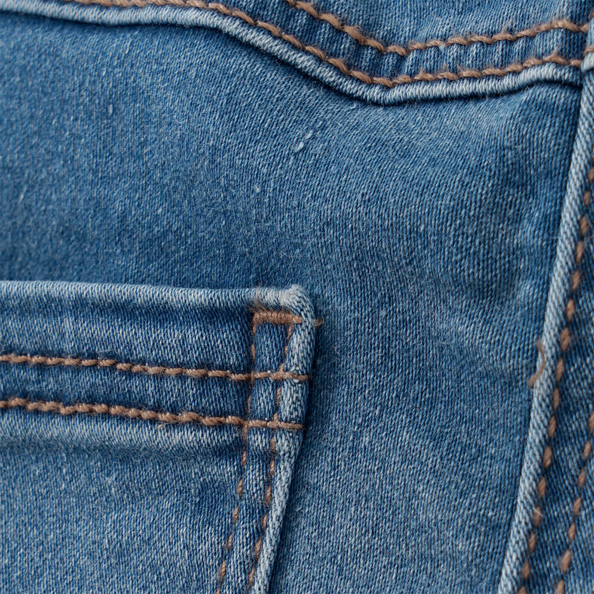 Famy Mädchen Jeggings mit Stretch-Bund hellblau