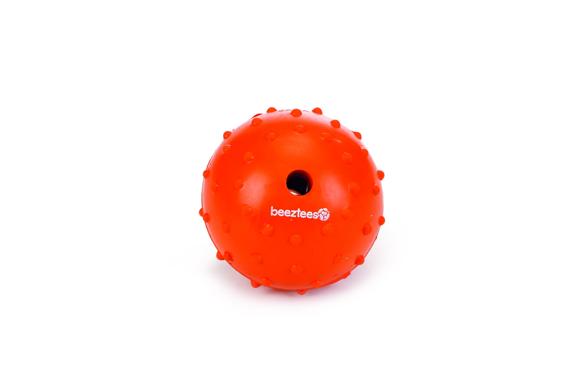 Beeztees Bal en Bel - Hondenspeelgoed - oranje - 15.5x7x2 cm