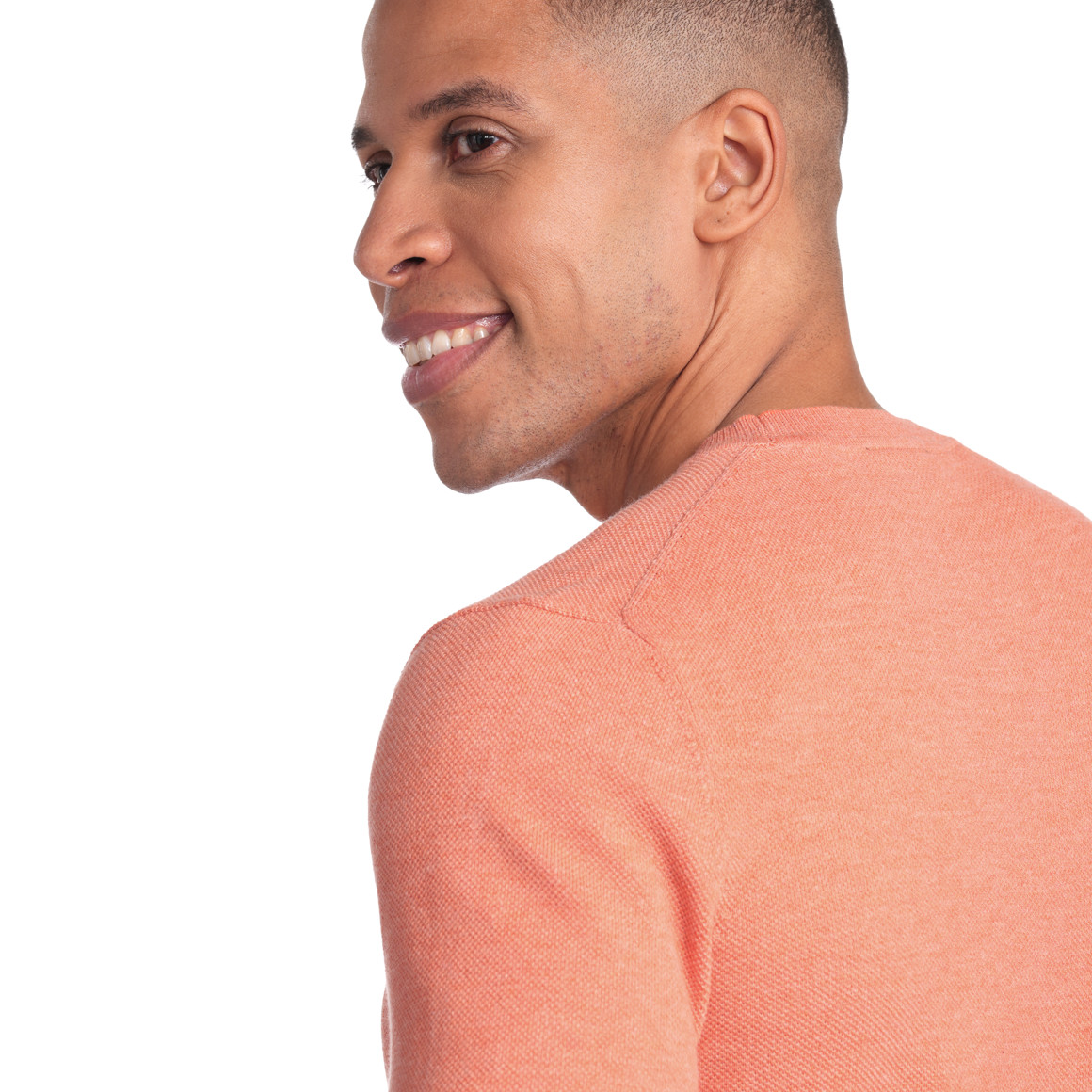 VanVaan Herren Feinstrickpullover unifarben orange