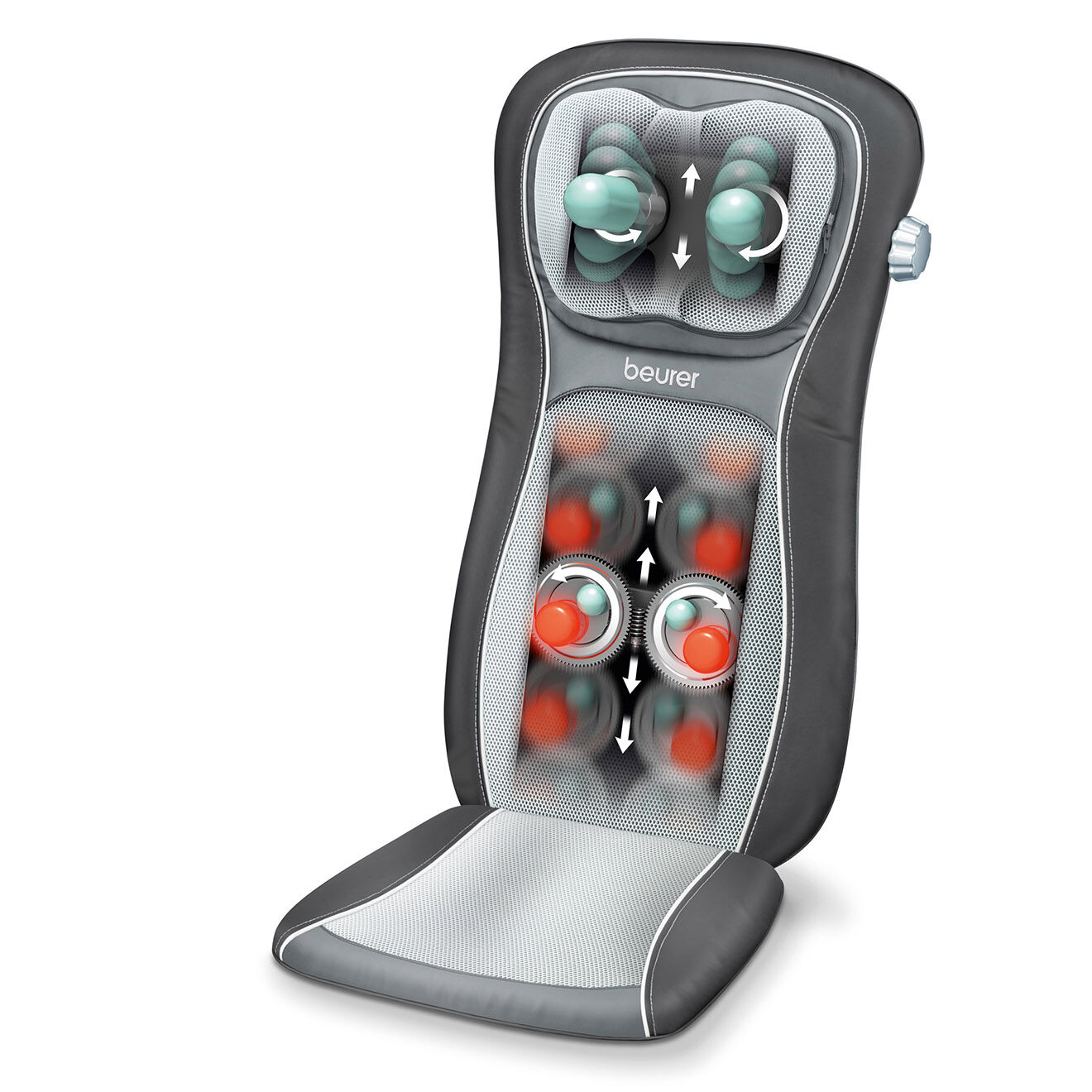 Beurer Housse de siège de massage shiatsu noir/gris - 42W