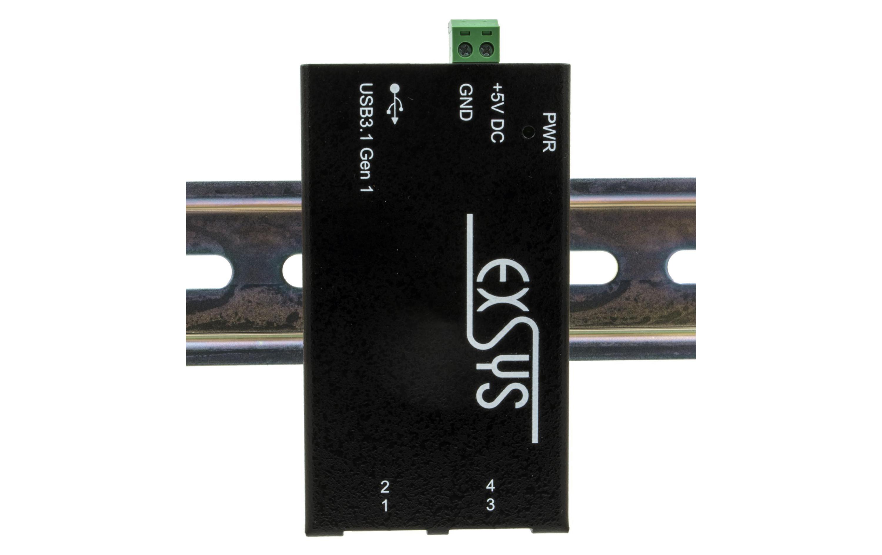 USB-Hub EX-1180HMSKompakter 4-Port-USB-Hub mit ESD-Schutz