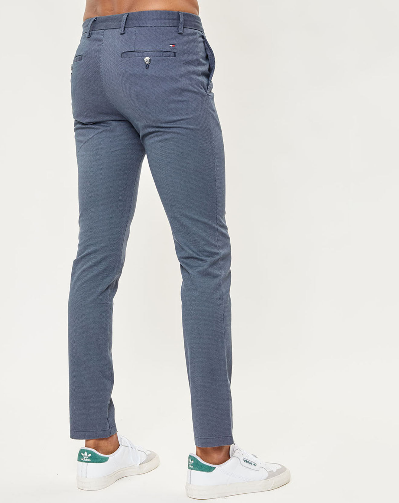 Tommy Hilfiger Pantalon chino Bleecker Texture bleu vintage