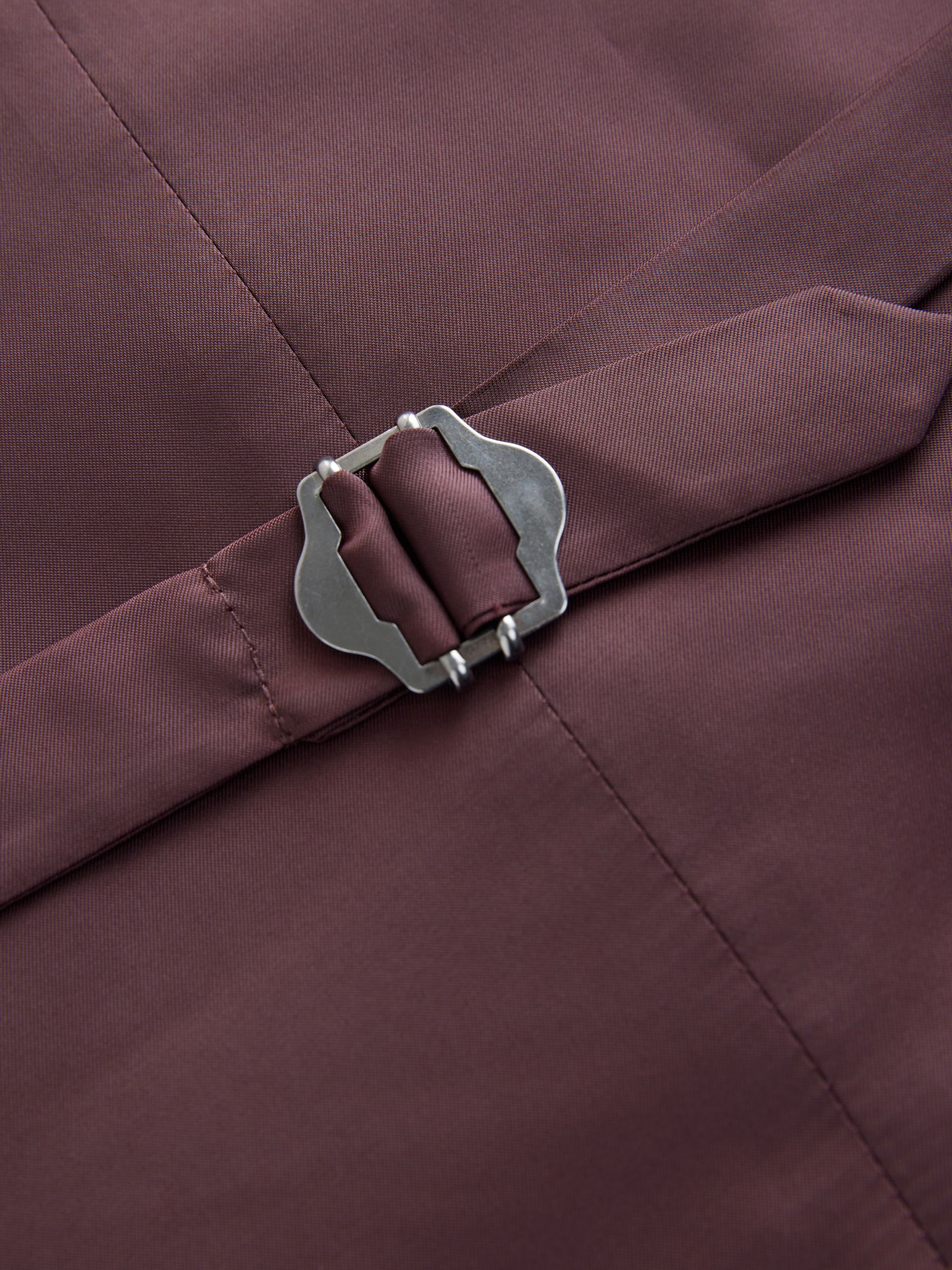 Blauw - Regular Fit getrimd gestructureerd colbert