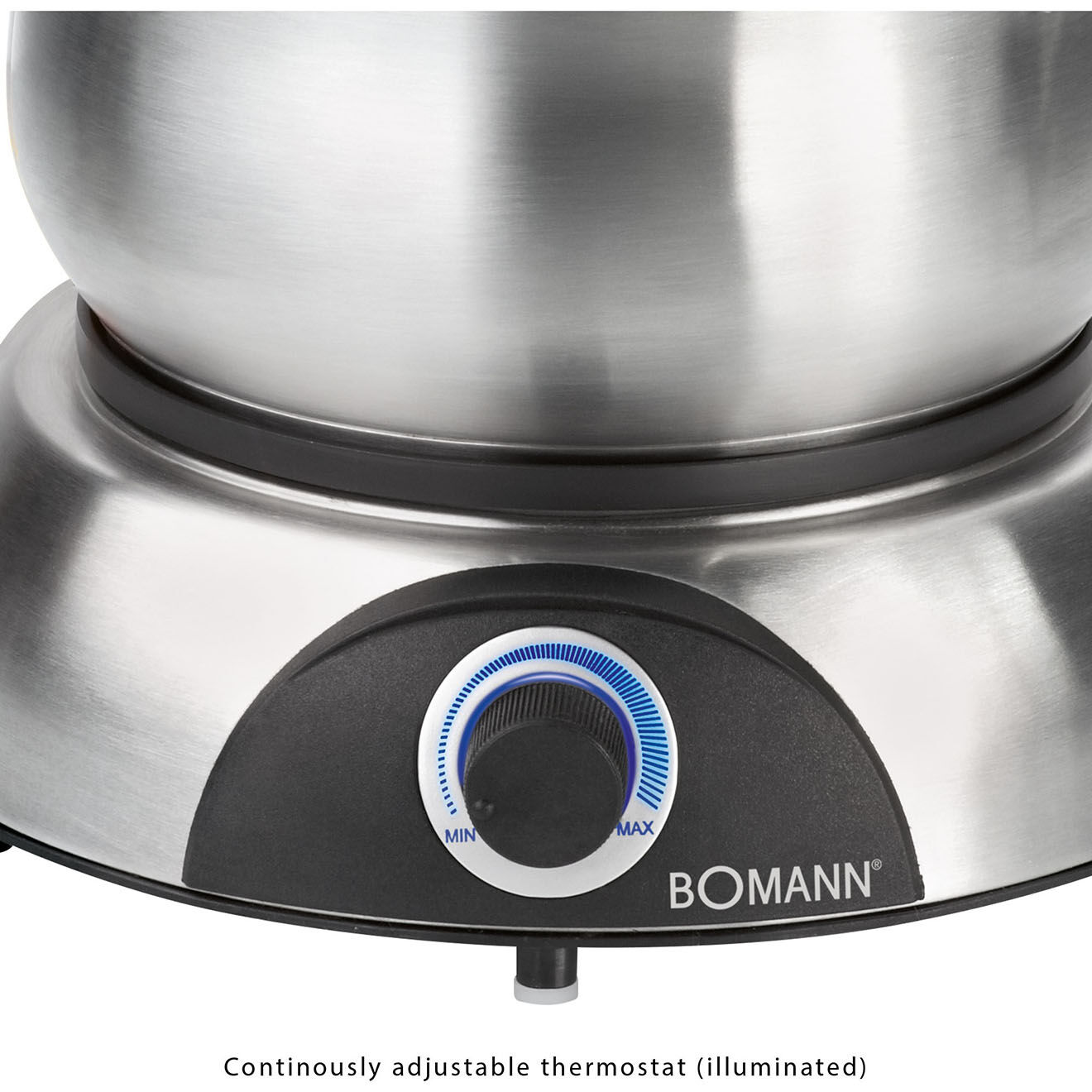 Bomann Set à fondue électrique Bomann FD2248CB  acier inoxydable/noir