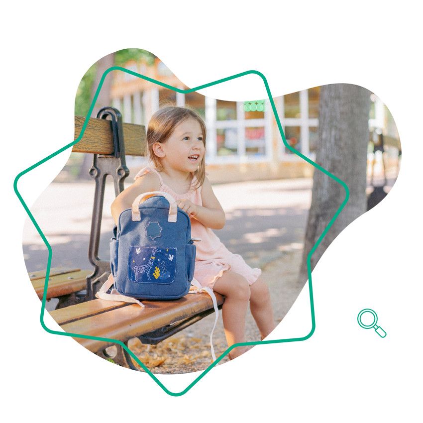Sac à dos enfant - Oasis - Ecru
