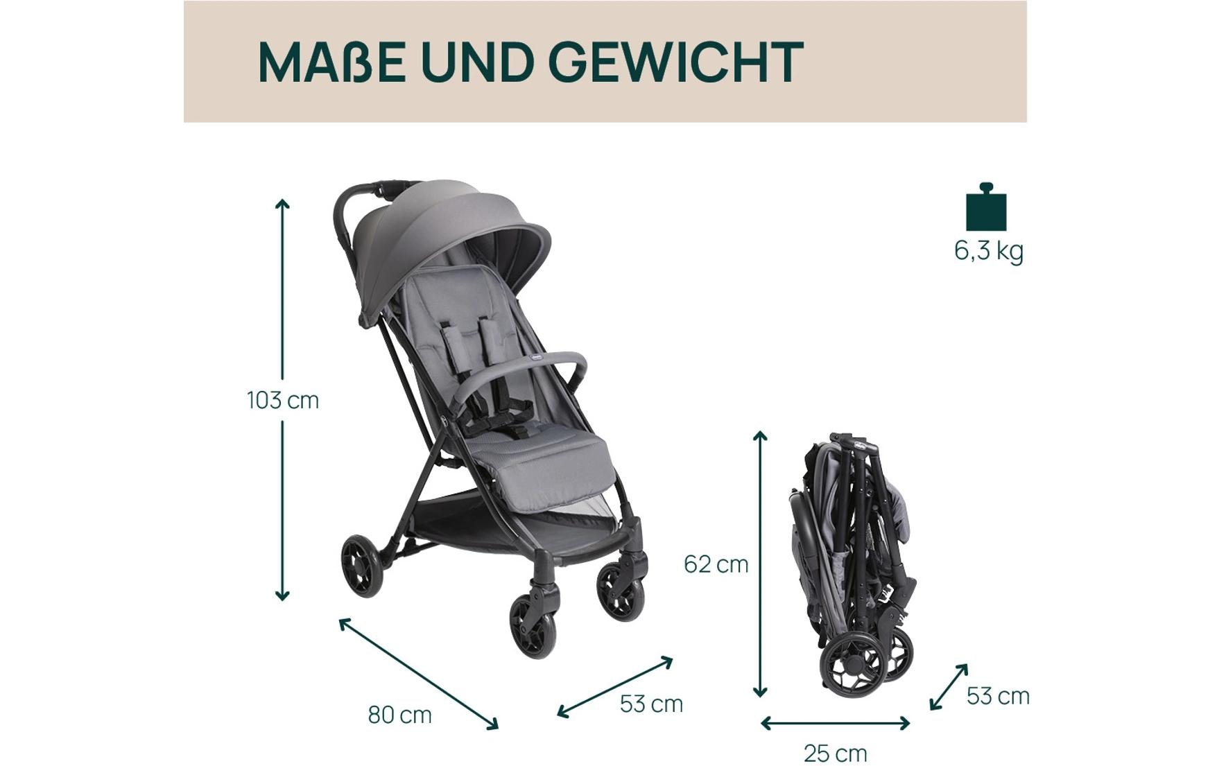 Buggy Urbino Grayness<br>Sportwagen für Kinder ab Geburt bis 22 kg