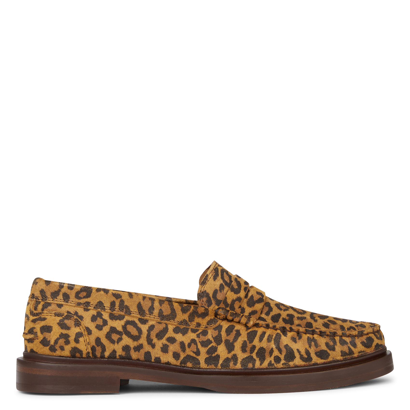 POLLY - Mocassins léopard en cuir suédé | Multicolore