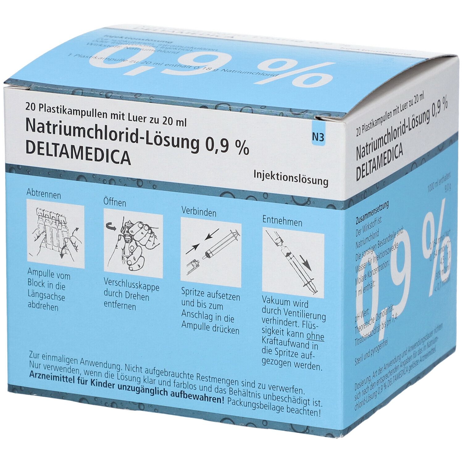 Isotonische Natriumchlorid-Lösung 0,9 % DELTAMEDICA