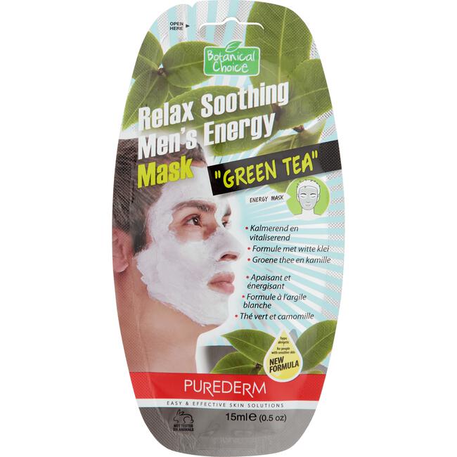 Purederm Relax Soothing Men's Energy Mask Green Tea