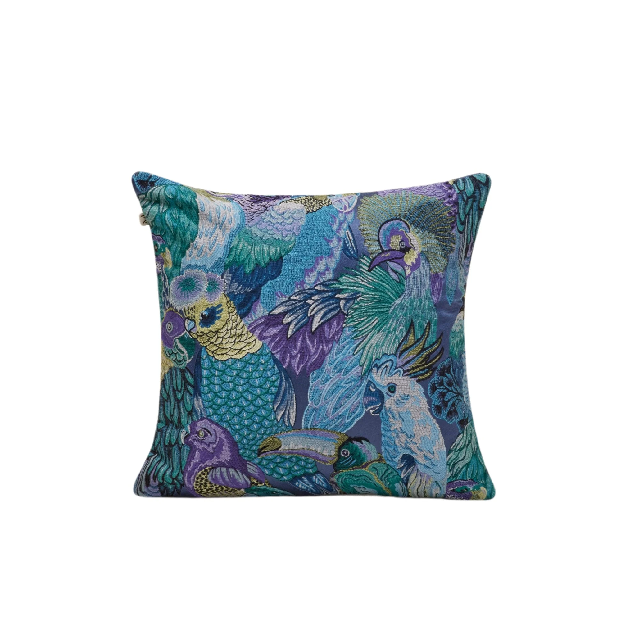 JUNGLE BIRDS - Housse de coussin | Bleu