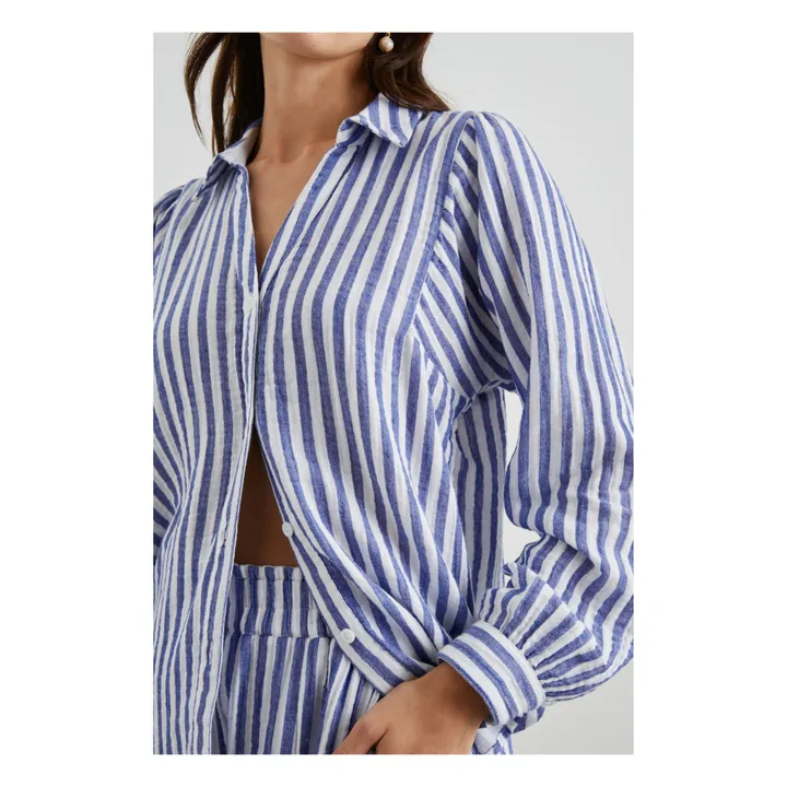 Rails Chemise Lo Rayures Coton Bio | Bleu