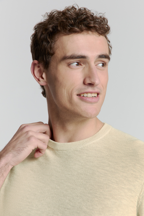 NO-EXCESS beige heren t-shirt