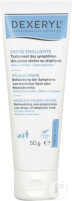Dexeryl Crème Émolliente Sans Parfum Visage Et Corps Peaux Sèches Et Atopiques 50ml