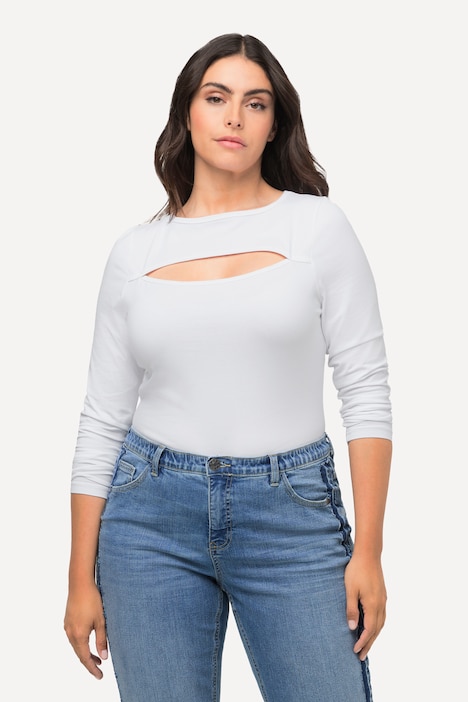 Body, Cut-Out, Slim, Langarm