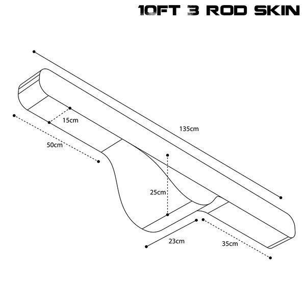 Fourreau souple Nash Scope OPS Soft Protect 3 Rod Skin