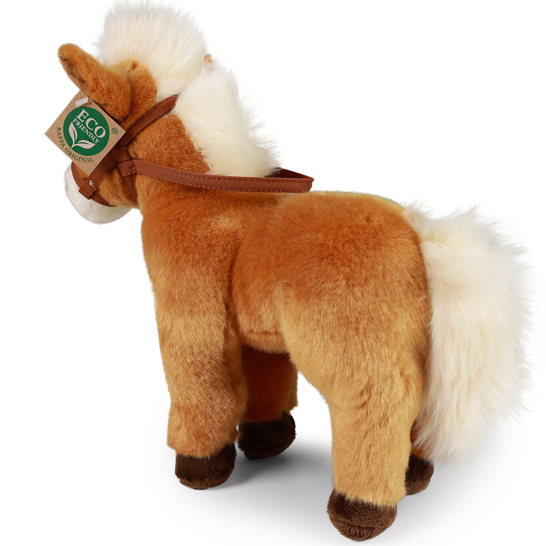 Rappa knuffelpaard bruin - 30 cm