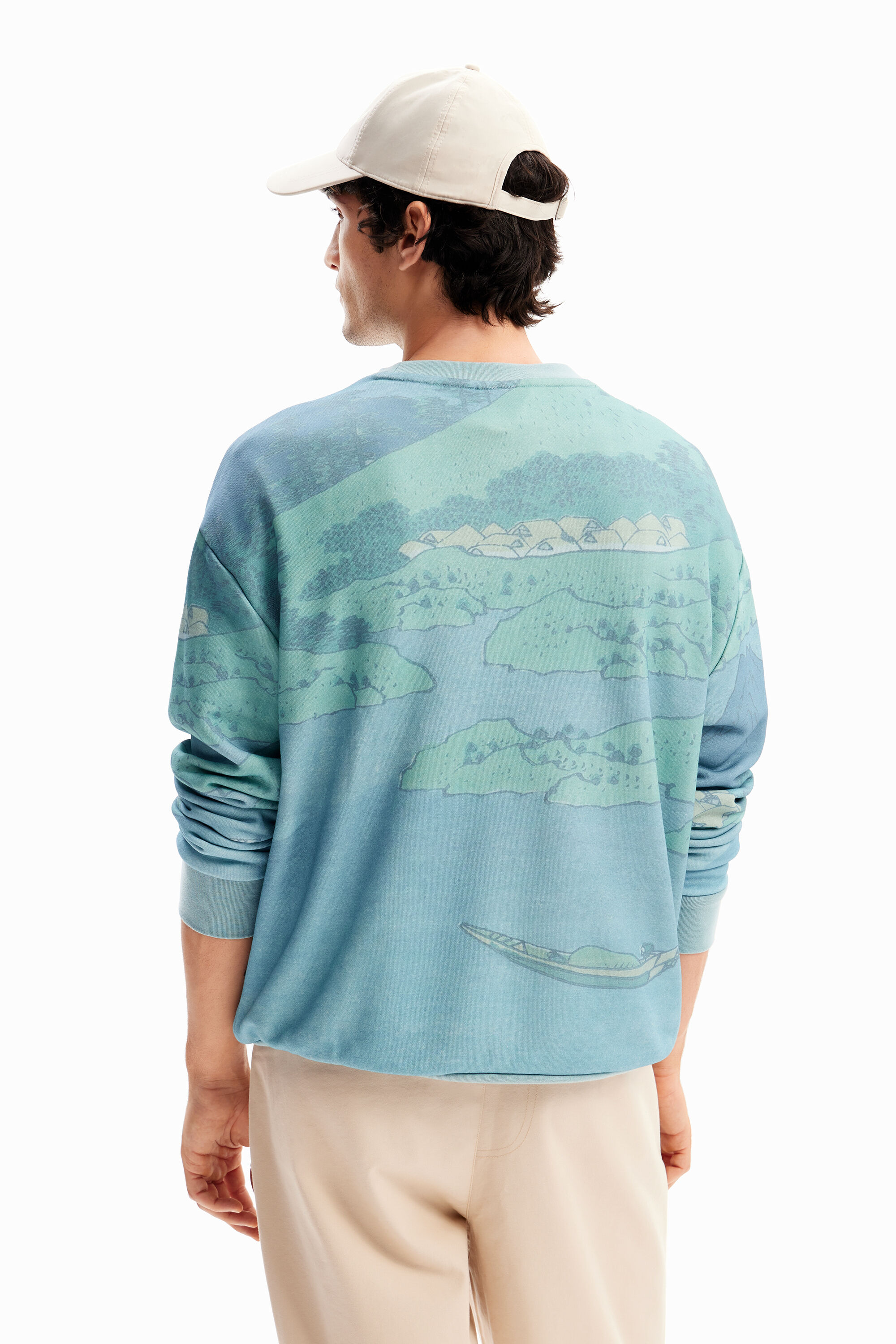 Moletom com paisagem japonesa