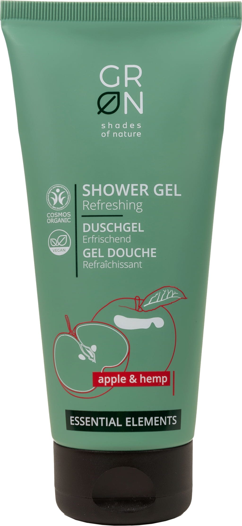 GRN [GRÜN]   Shower Gel Apple & Hemp, 200 ml