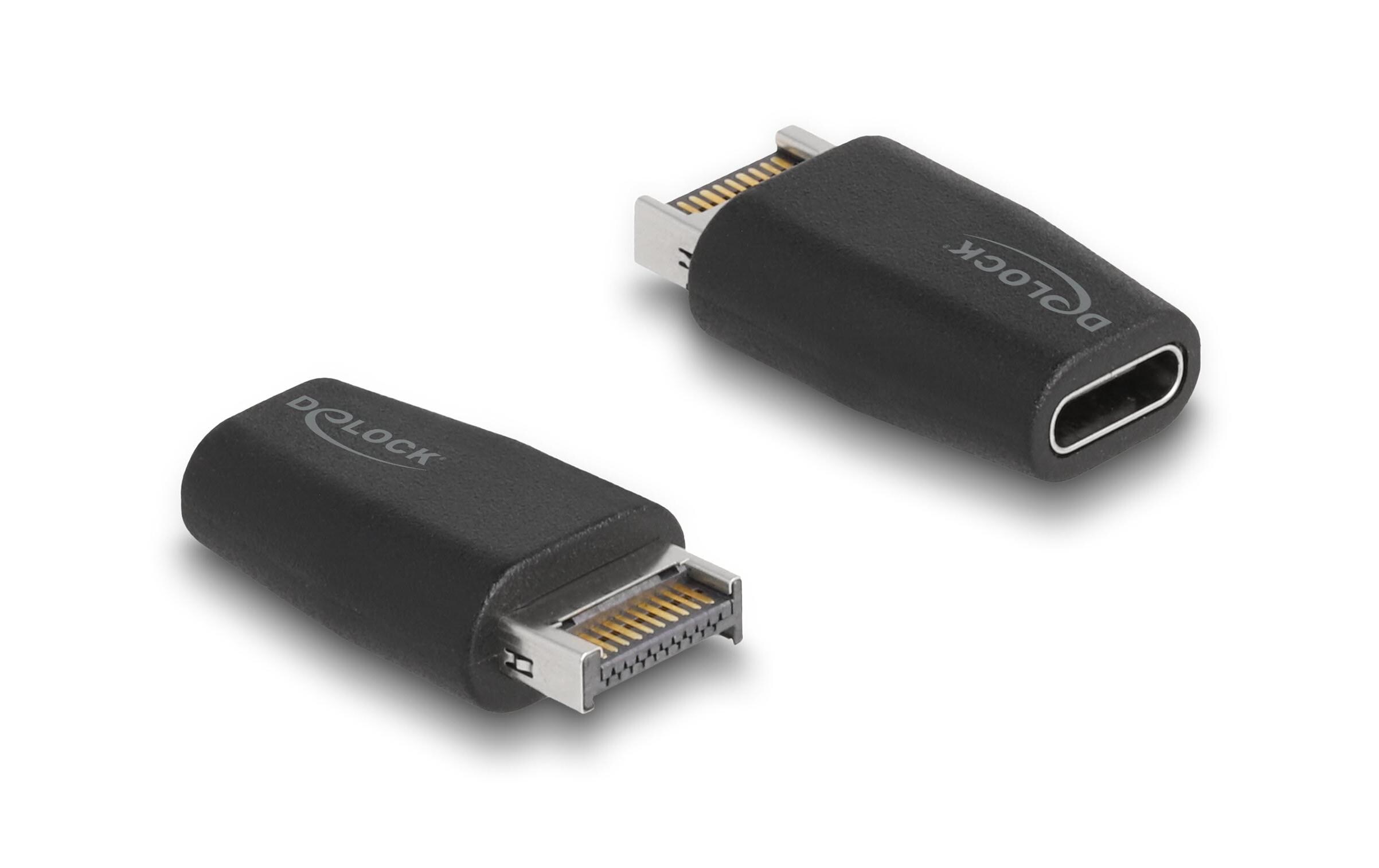 USB-Adapter 3.2 USB Key-A - USB-C BuchseDelock Adapter USB 3.2 Key A Stecker zu USB Type-C Buchse schwarz