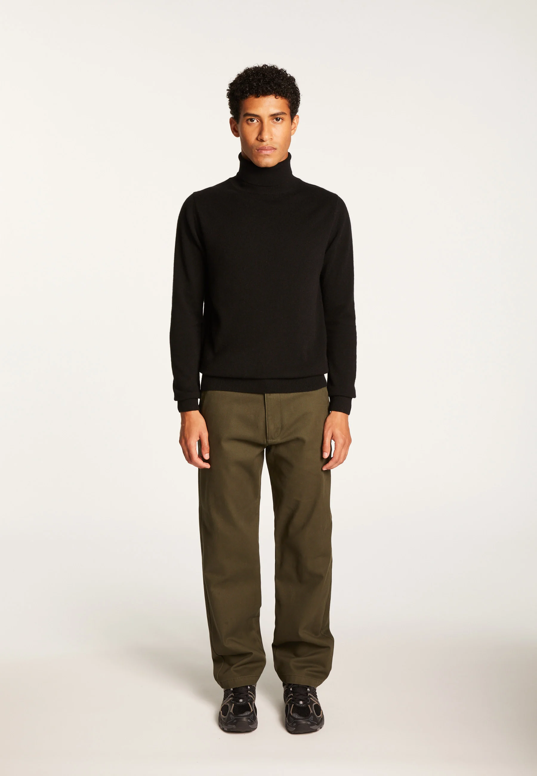 EDUARDOAH24 - Pull droit en cachemire | Noir