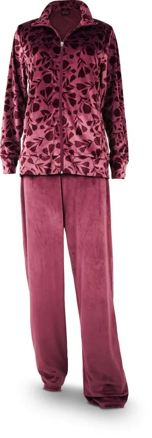 Damen Nicki Velours Wellnessanzug, Gr. M