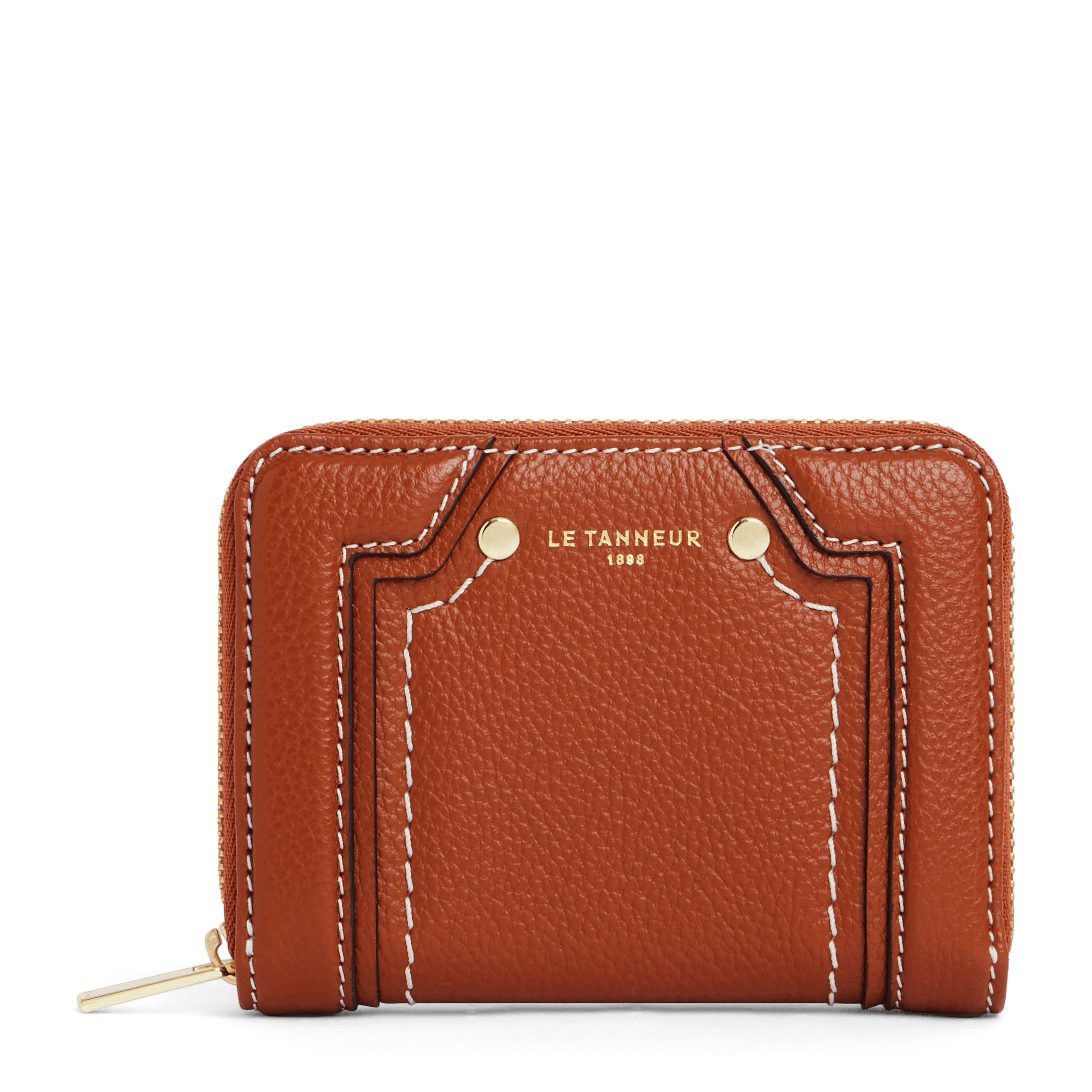 ELLA - Porte-cartes en cuir de vachette | Marron