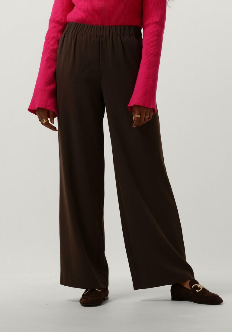 SELECTED FEMME bruine selected femme pantalon slftinni-relaxed mw wide pant n noos