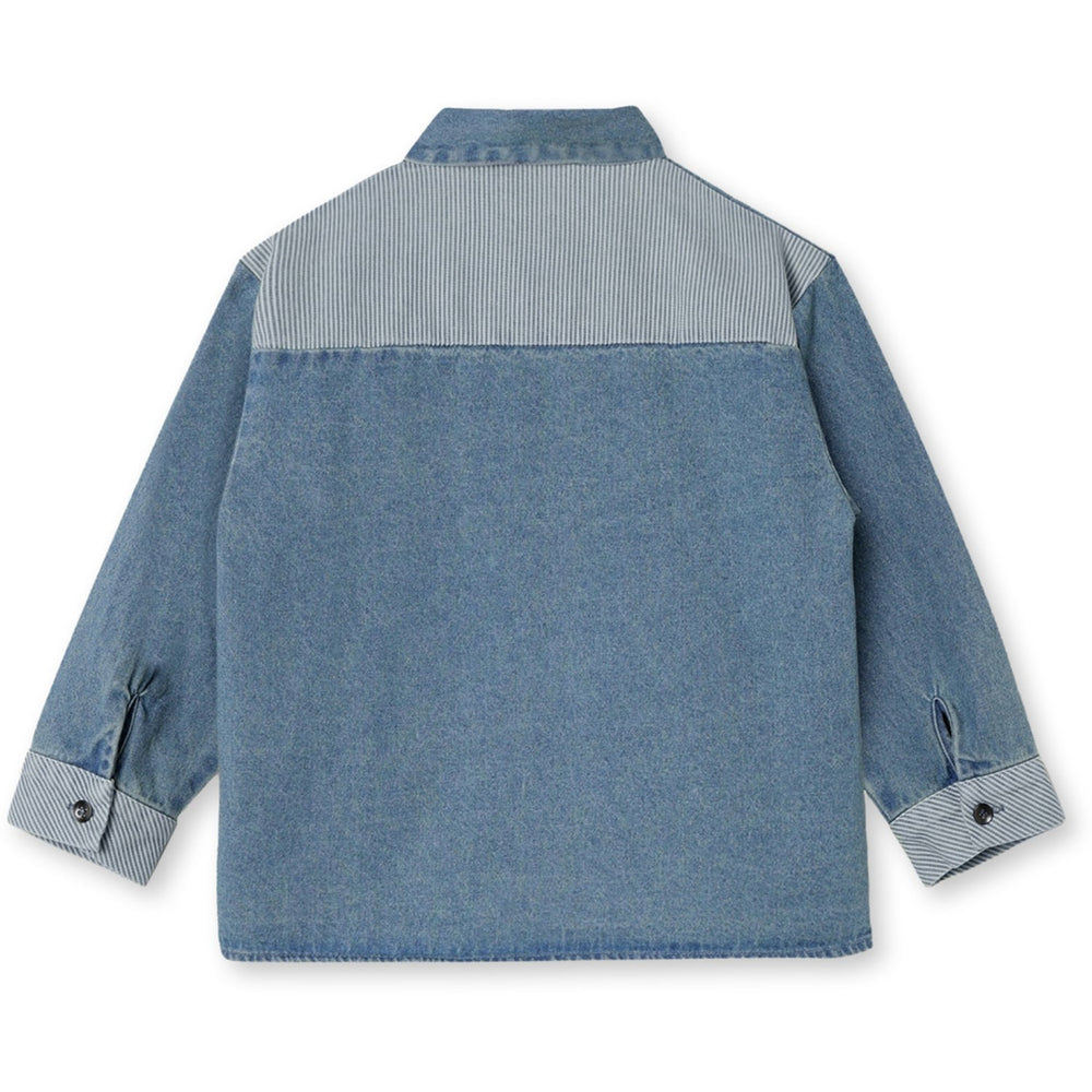 Køb Fliink Medium Denim Blue Don Contrast Skjorte