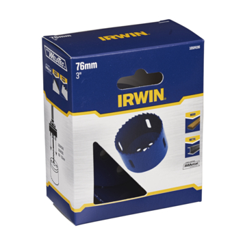 Irwin bi-metalen gatenzaag Ø76mm (voor diverse materialen zoals metaal en hout)