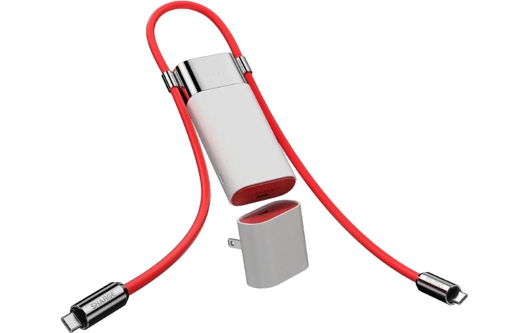 Powerbank OnePlus Pouch 10000 mAhEine 3-in-1-Lösung aus Powerbank, Ladegerät und Kabel, 55W, PD 40W, 10000 mAh