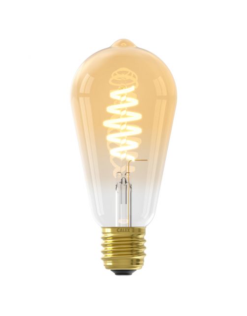 Calex Smart Led Lamp Bt Mesh Rustiek Filament Goud E27 7w 550lm - Lichtbron - 46 g 7 Watt