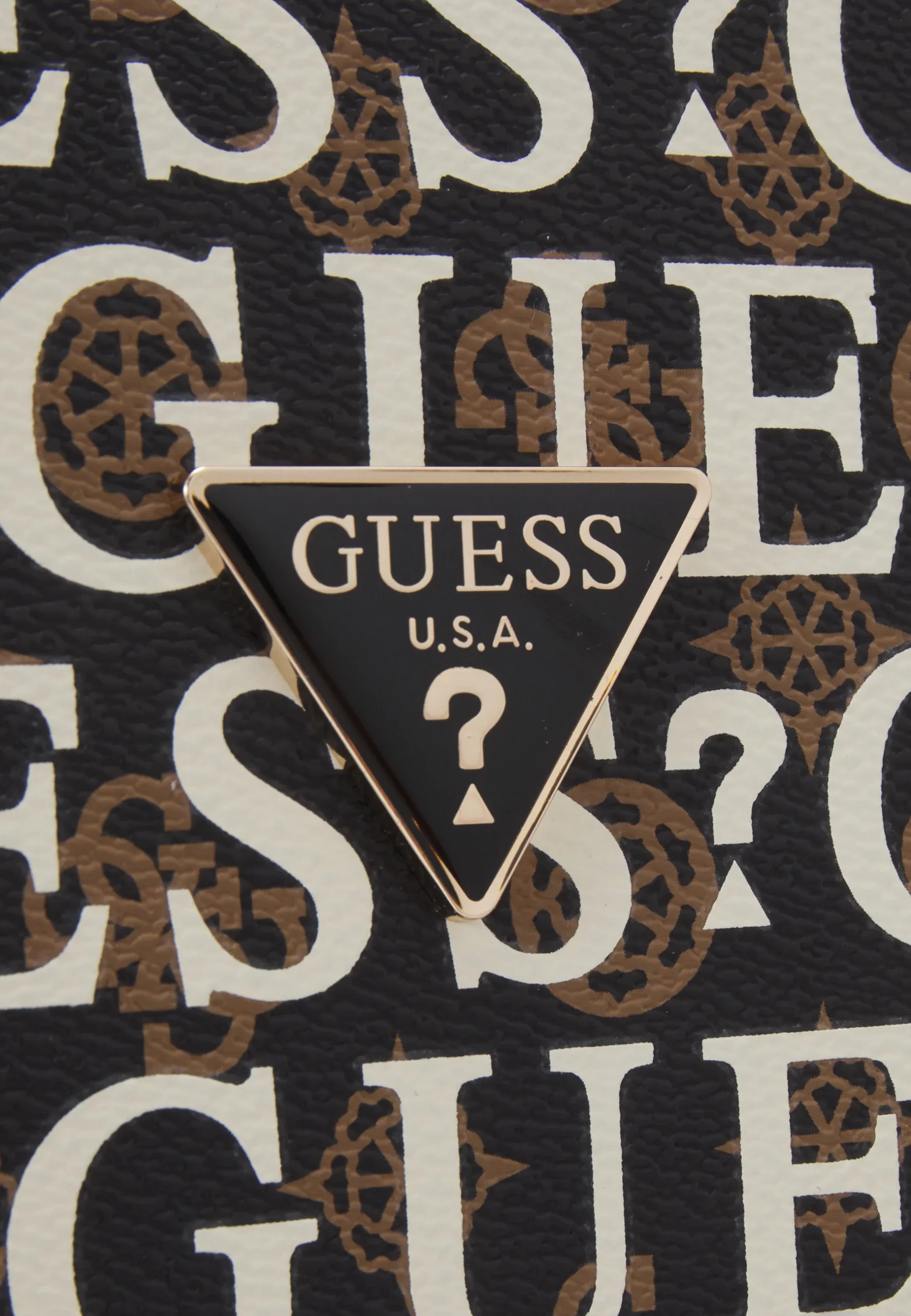 Guess Stark Travel Trolley Dames Zwart/Bruin