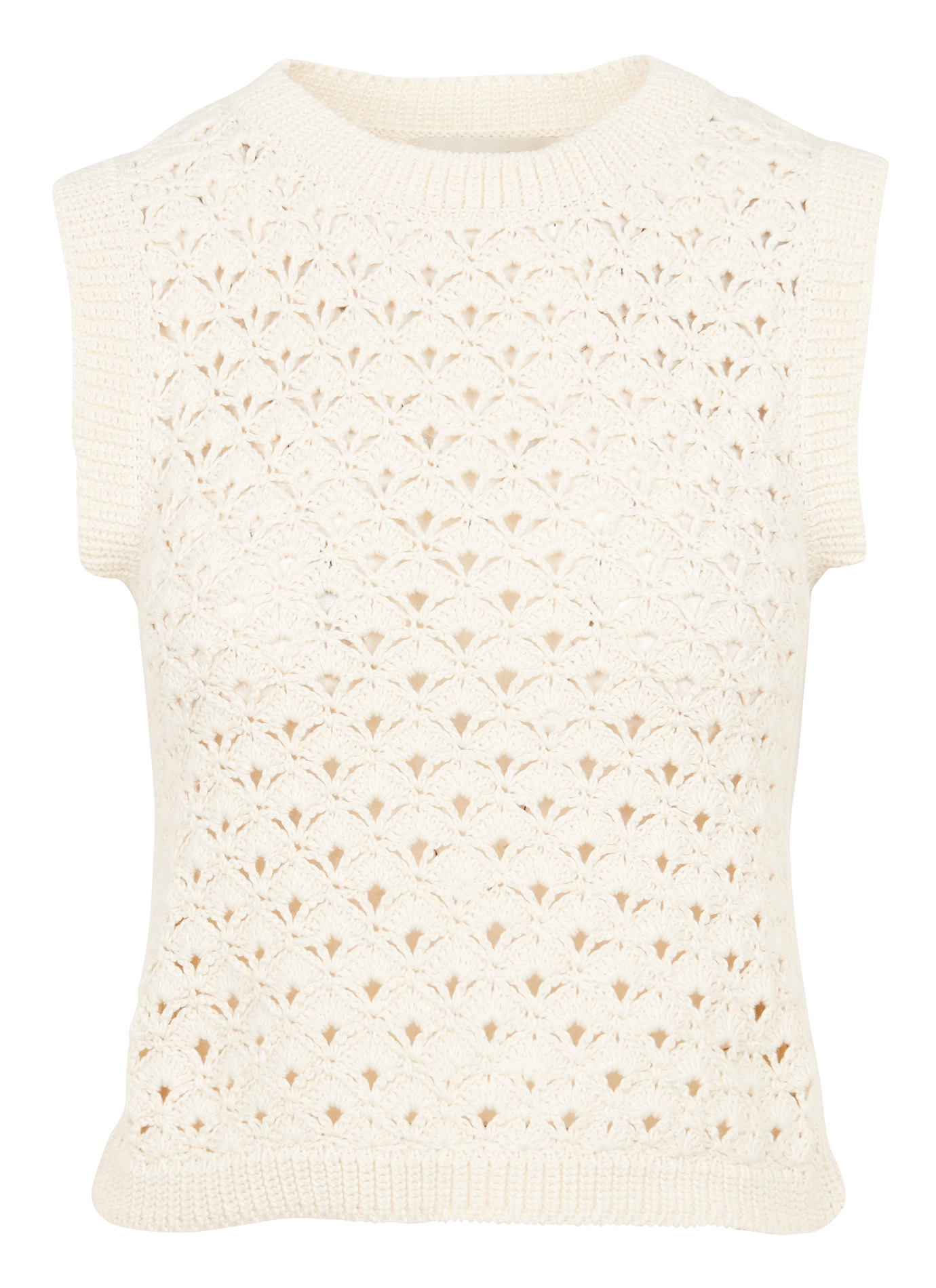 LUPE - Pull col rond en coton biologique | Beige