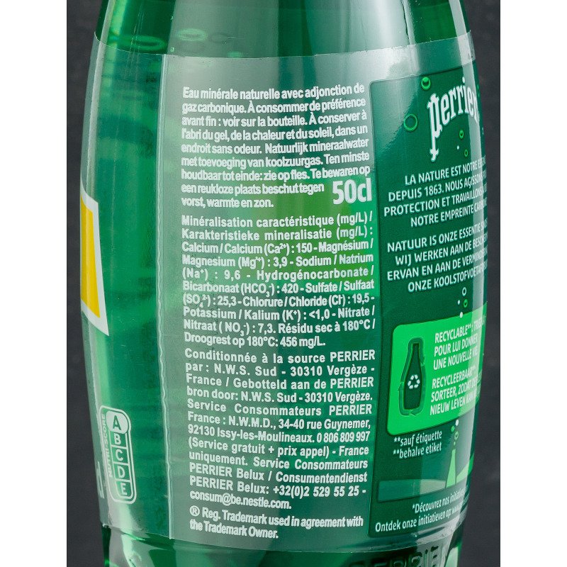 Eau gazeuse Perrier 50 cl - 24 bouteilles