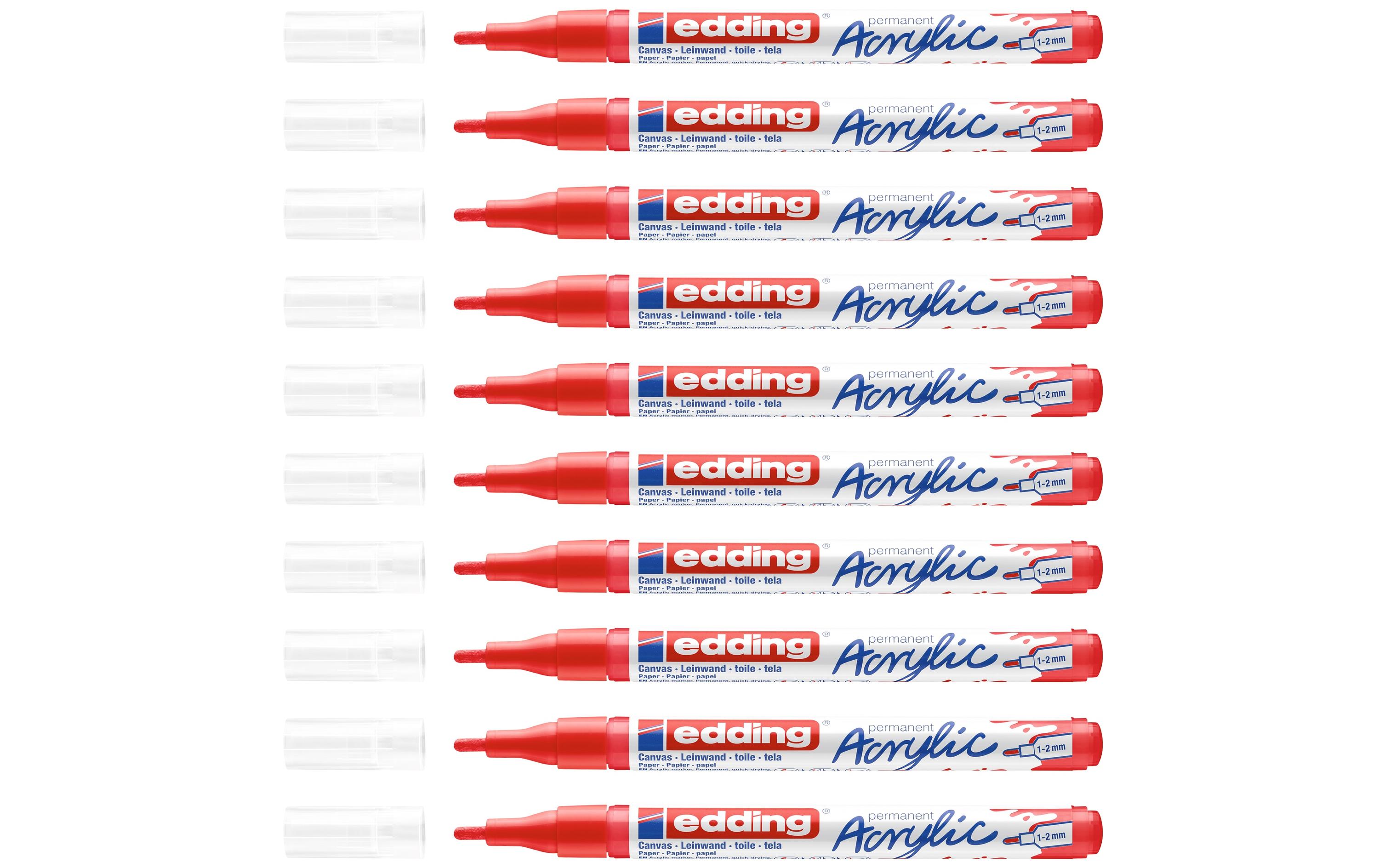 Acrylmarker 5300 Fein, RotSchnelltrocknende Acrylstifte
