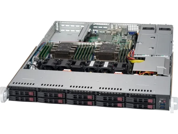 Supermicro SC116 AC2-R706WB2 - Rack-monterbar 1U - forstærket forlænger ATX - SATA/SAS/PCI Express - hot-swap 750 Watt - sort - USB