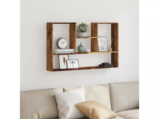 Étagère murale vieux bois 99x15x60 cm bois d'ingénierie