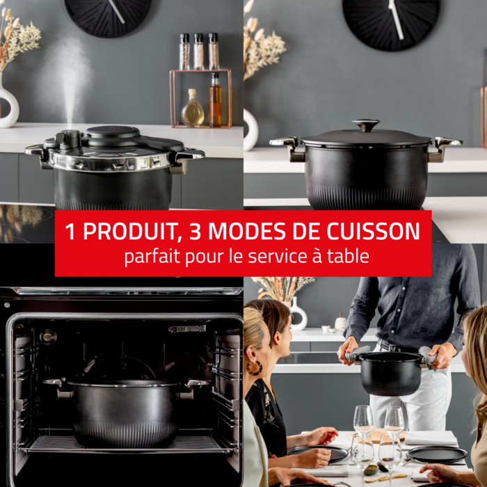 Clipso Tempo 3-in-1 Cocotte-minute®, Faitout, Cocotte à four