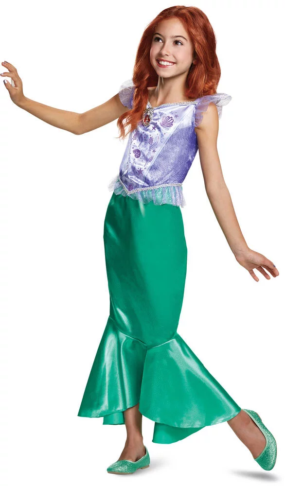 DISNEY PRINCESSES - ARIEL - DEGUISEMENT CLASSIC TAILLE 7-8 ANS