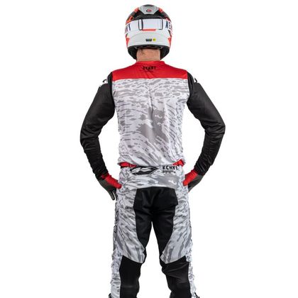 Maillot cross Kenny REPLICA HONDA MOTOBLOUZ SR PERFORMANCE STONE RED 2024 - Blanc / Noir