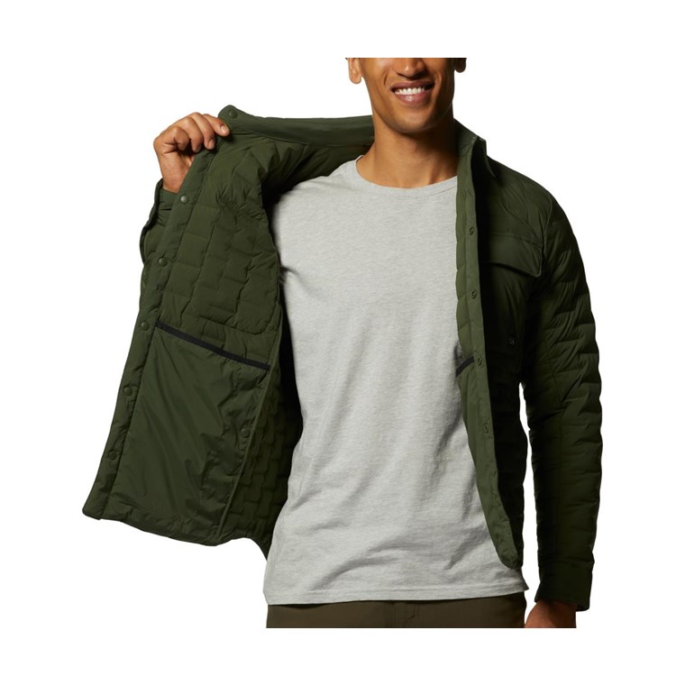 Mountain Hardwear Stretchdown Light Shacket Men Surplus Green