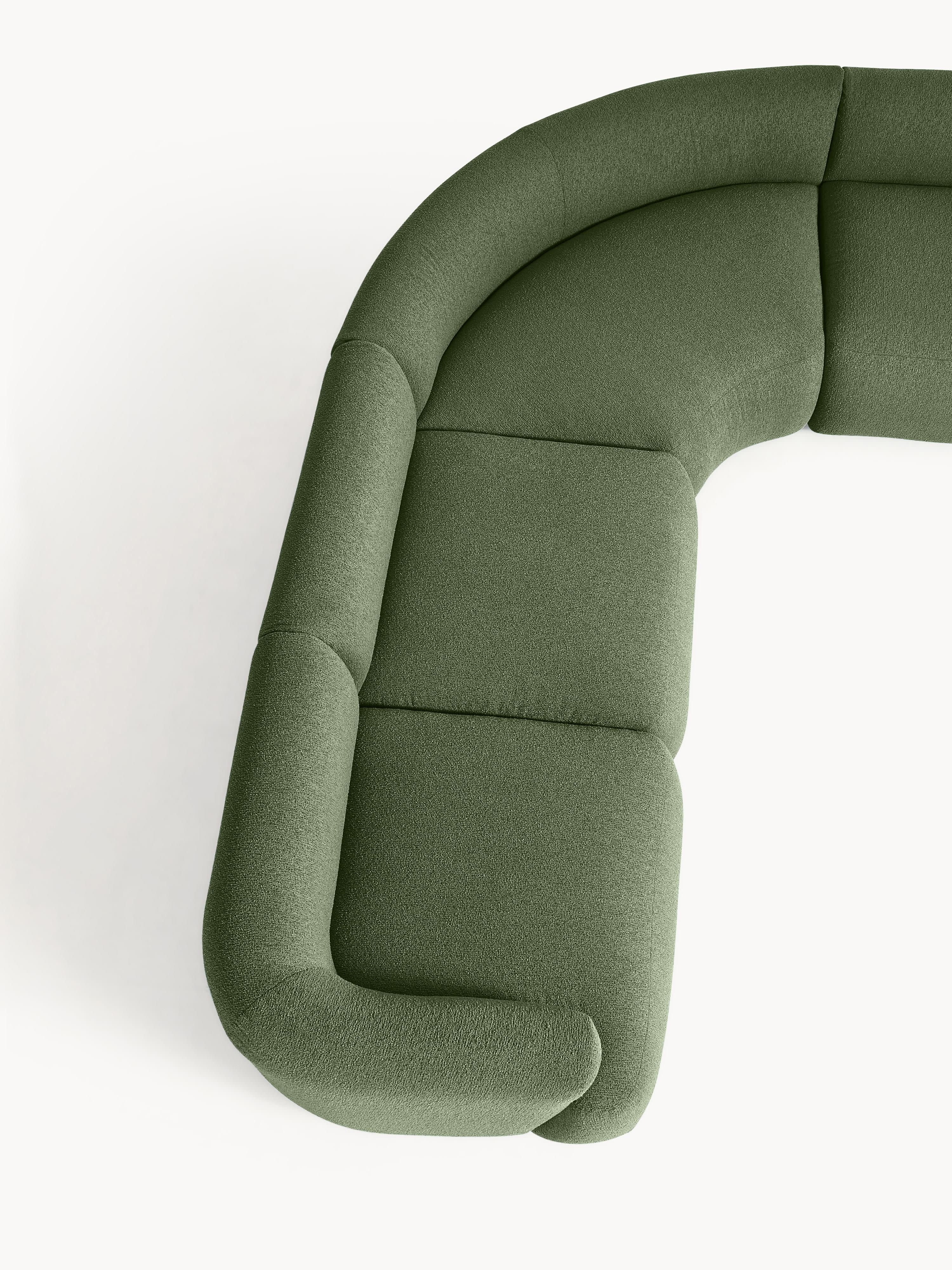 Modulaire bouclé hoekbank Sofia (4-zits)