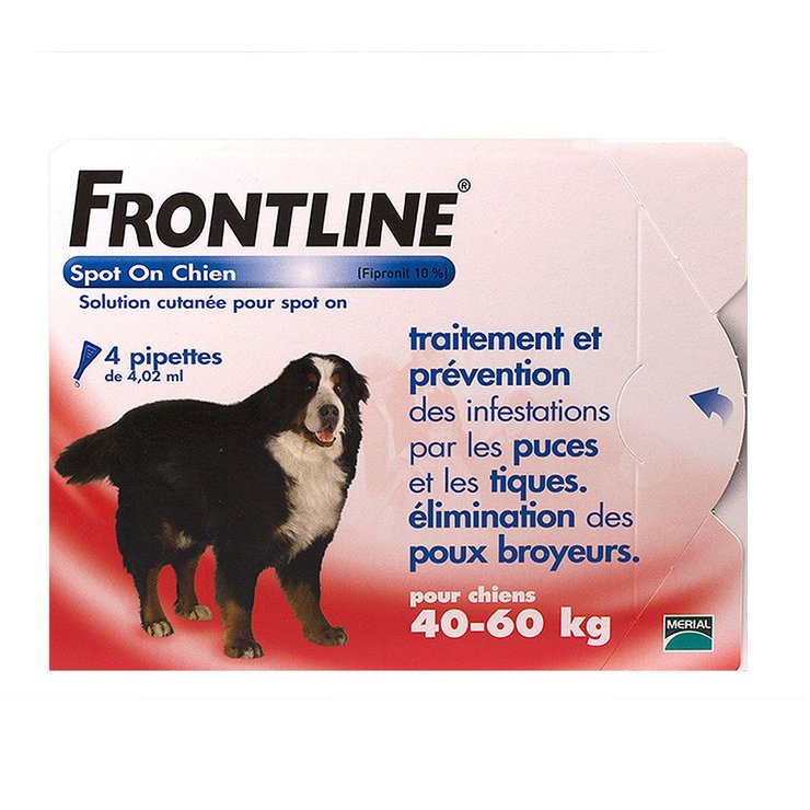 Spot On chien +40kg 4 pipettes