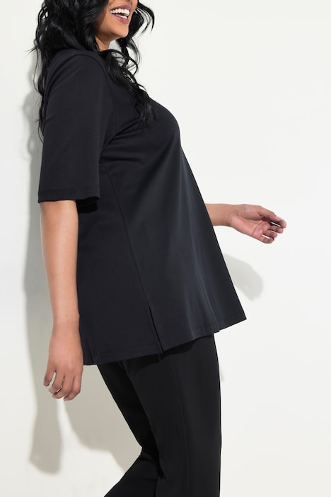 T-Shirt, A-Linie, V-Ausschnitt, Halbarm, Pima Cotton