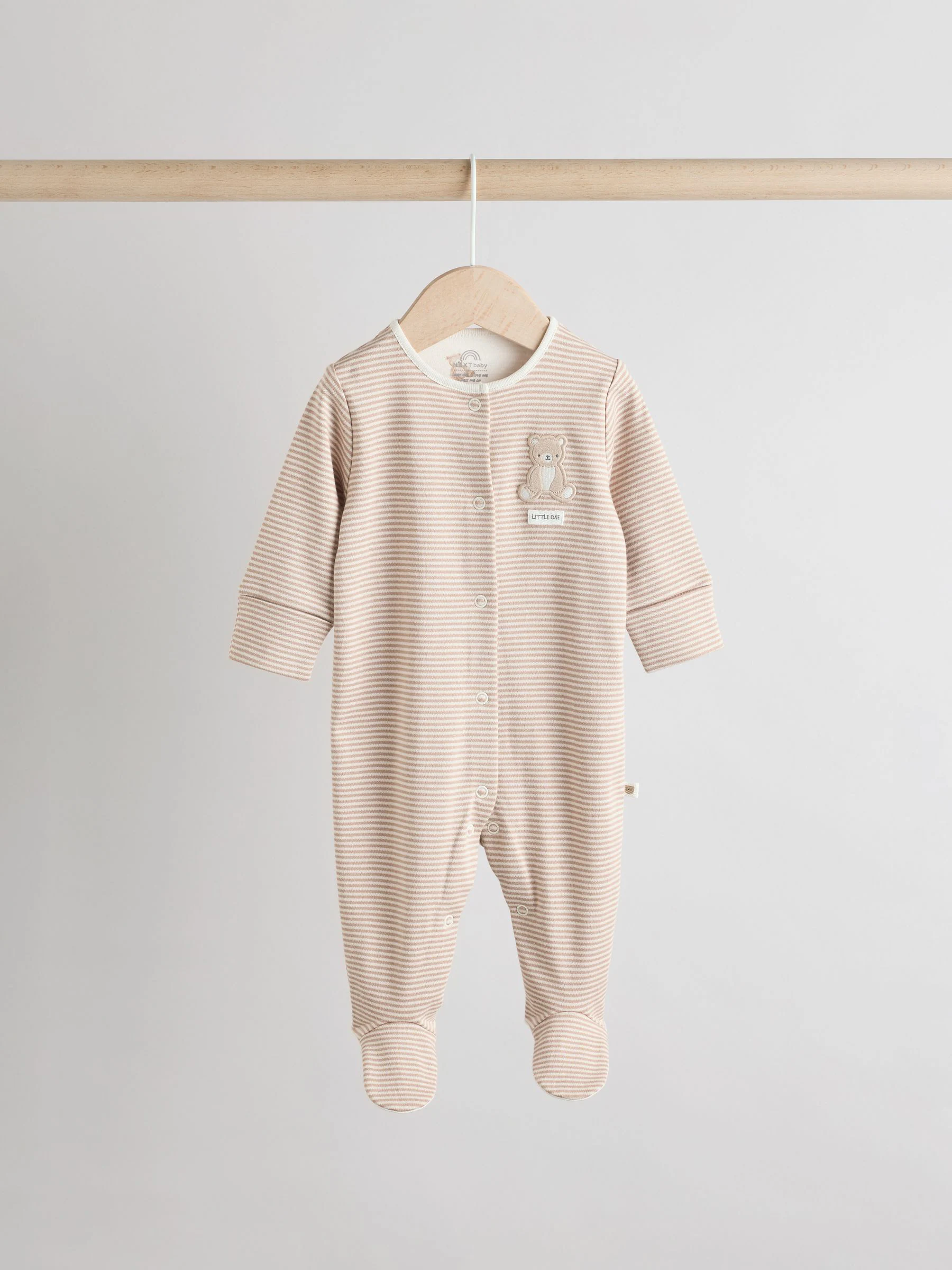 Neutraal - Verpakking van 3 babypyjama's (0-2jr)