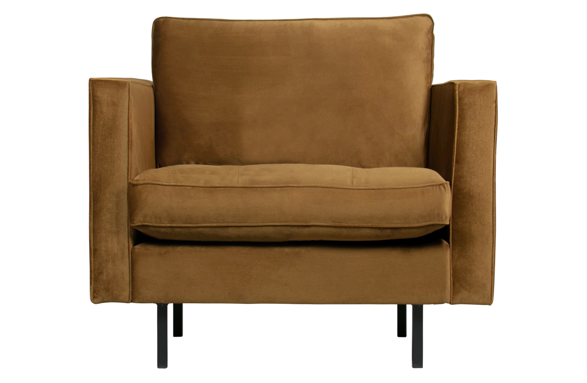 BePureHome fauteuil Rodeo Classic velvet Fauteuil Rodeo Classic Velvet - Honing Geel