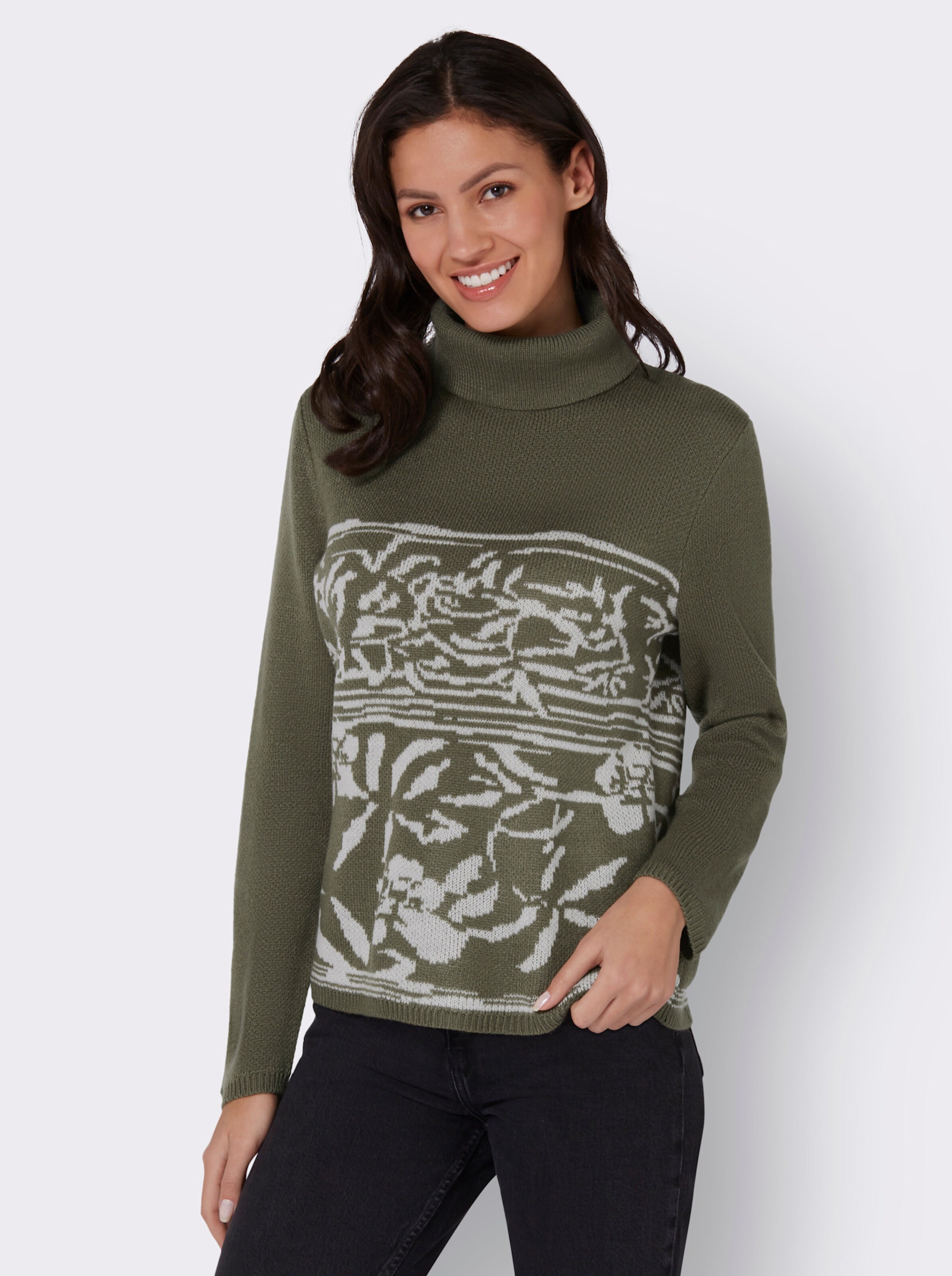 Jacquard-Pullover