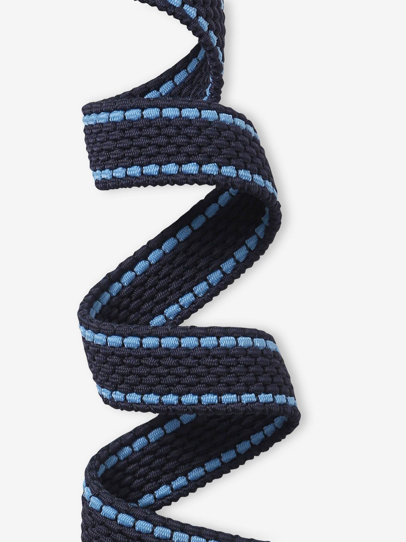 Cinto trançado bicolor, azul marinho infantil